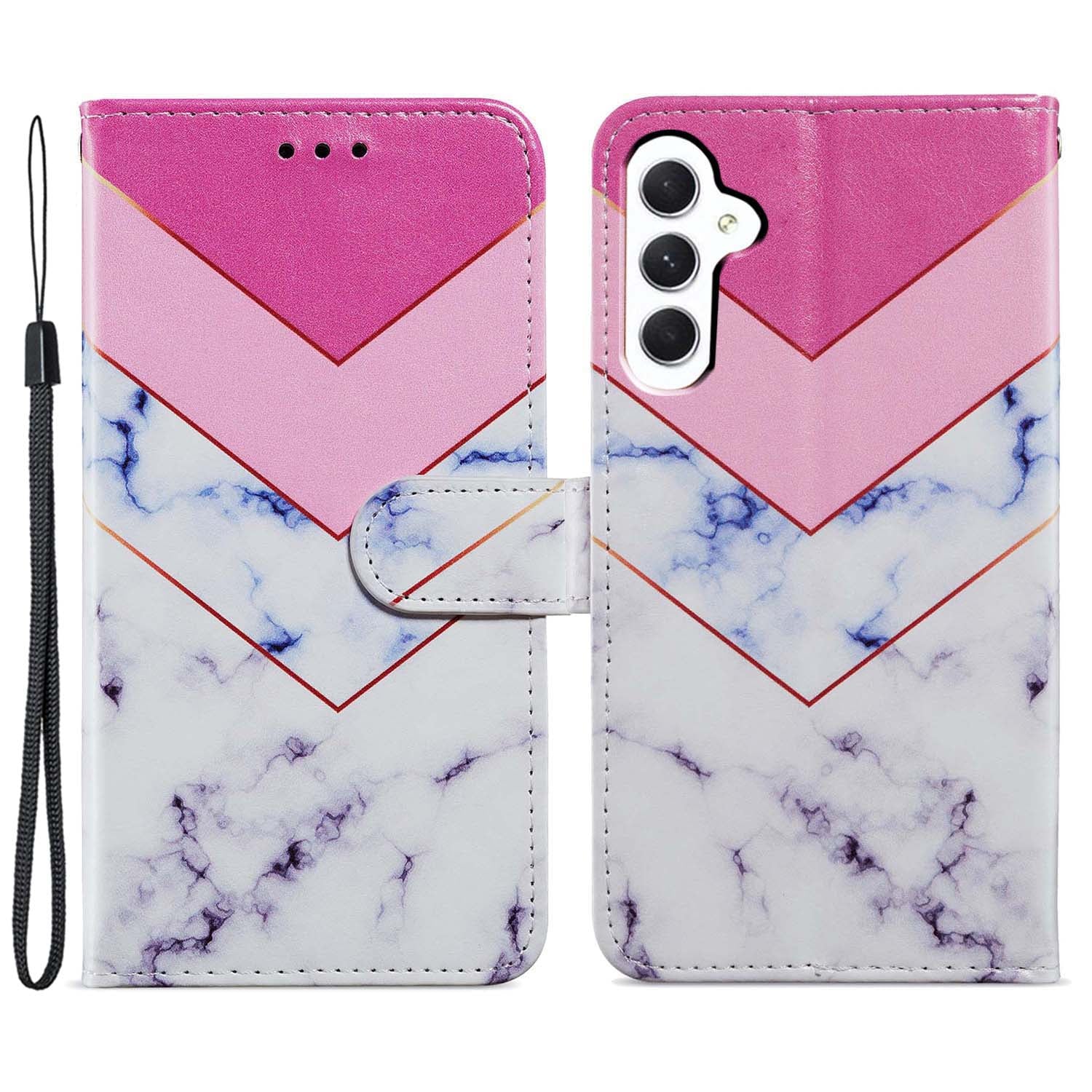 For Samsung Galaxy A25 5G PU Leather Pattern Printing Phone Case Stand Flip Wallet Cover with Strap For Samsung Galaxy A25 5G PU Leather Pattern Printing Phone Case Stand Flip Wallet Cover with Strap
